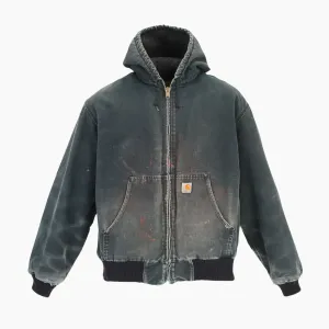 Active Hooded Jacket - Washed Black