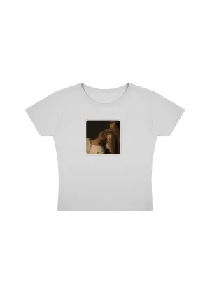 ag7 cropped white t-shirt