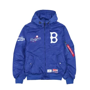 Alpha Industries x Brooklyn Dodgers Cooperstown L-2B Hooded Bomber Jacket