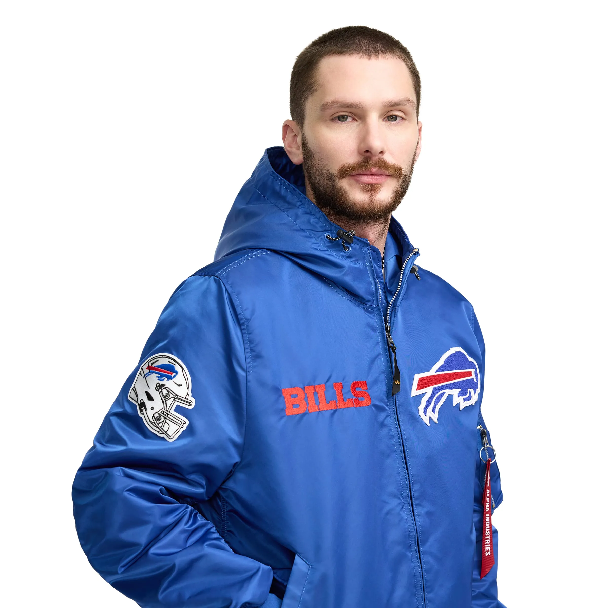 Alpha Industries x Dallas Cowboys Historic L-2B Hooded Bomber Jacket