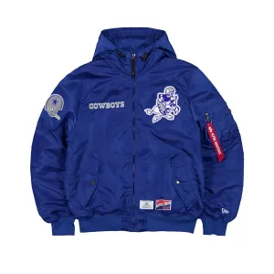 Alpha Industries x Dallas Cowboys Historic L-2B Hooded Bomber Jacket