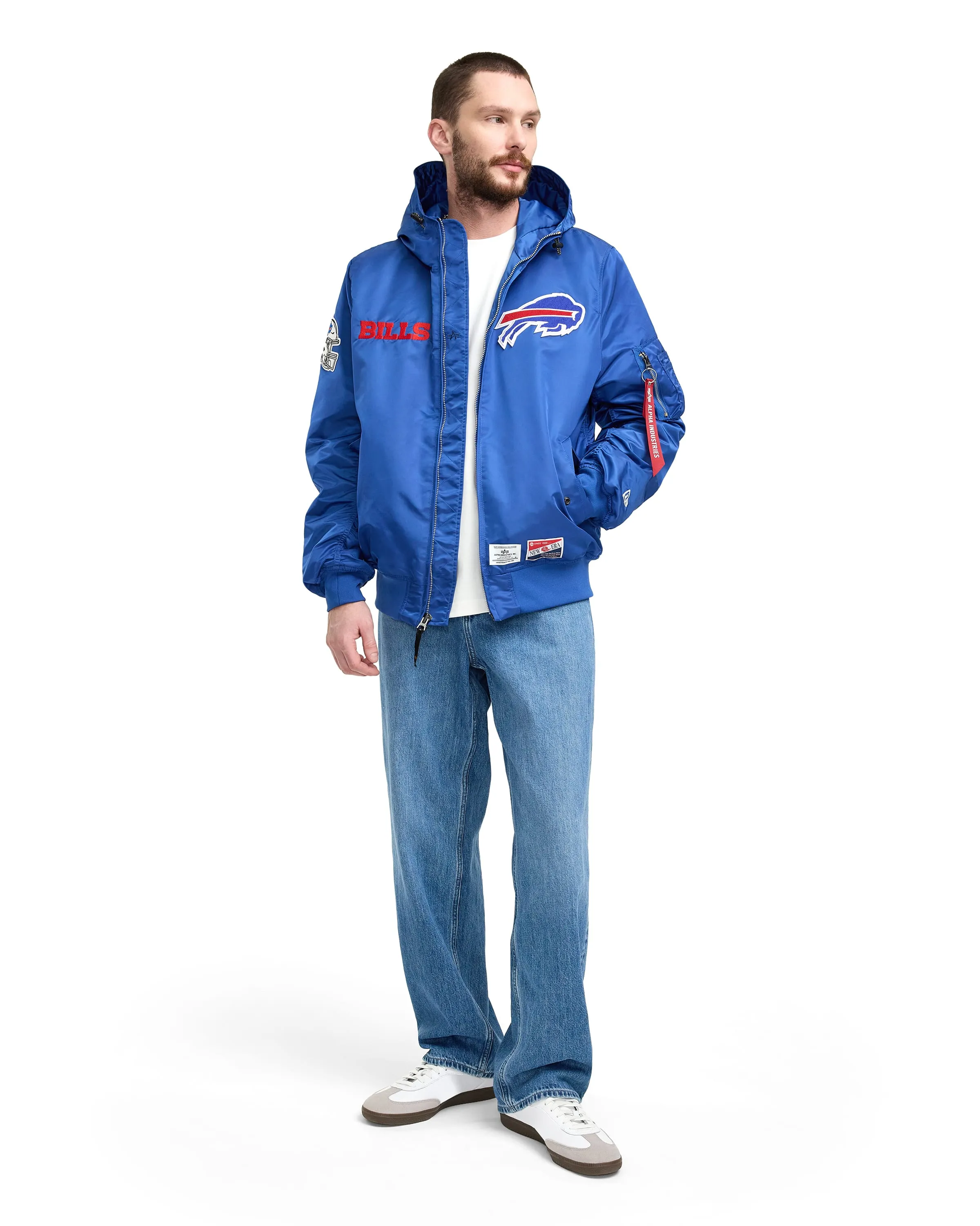 Alpha Industries x New England Patriots L-2B Hooded Bomber Jacket