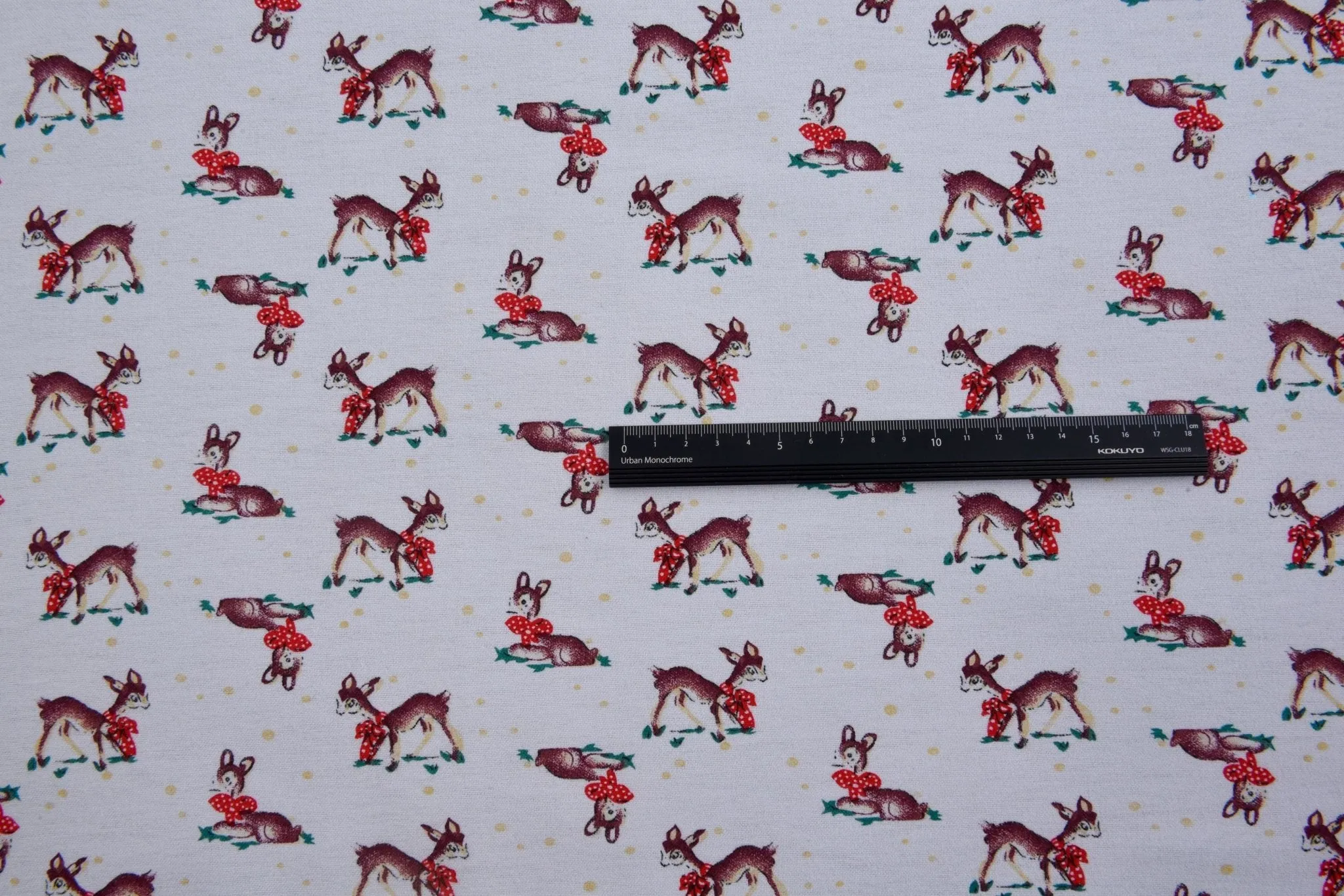 Bambi / Deer Print Cotton Flannel Fabric