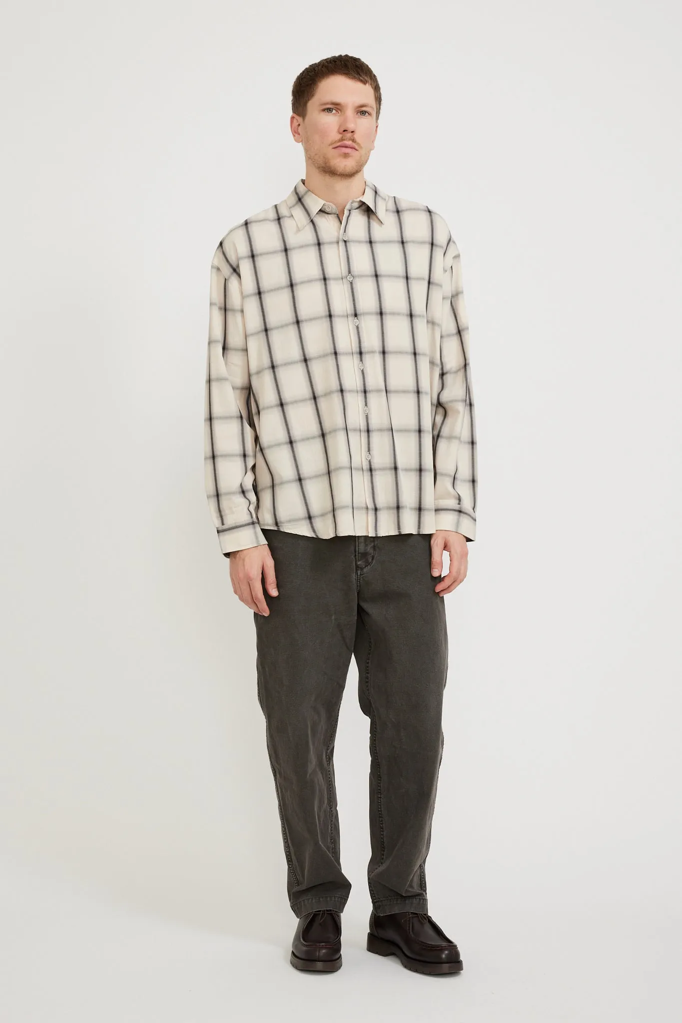 Big LS Shirt Bone Plaid