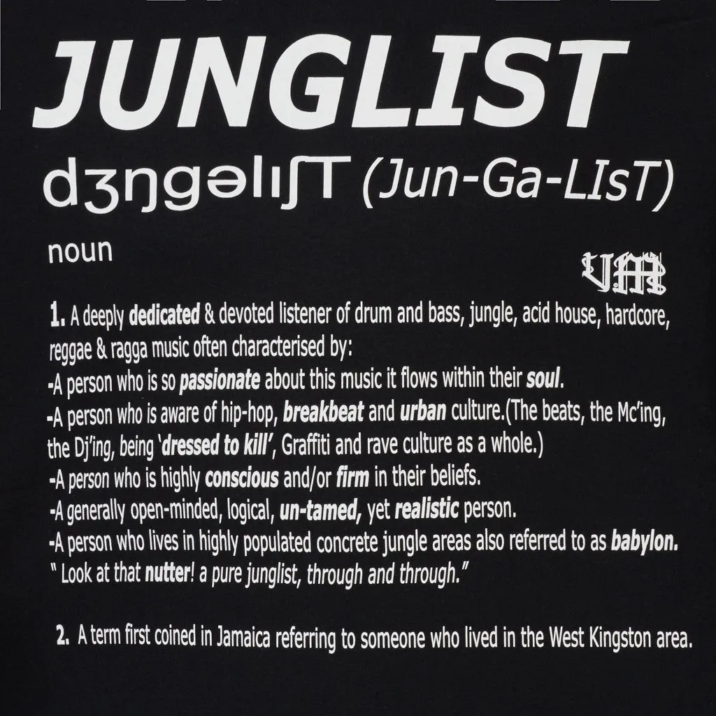 Black Junglist Definition T-Shirt