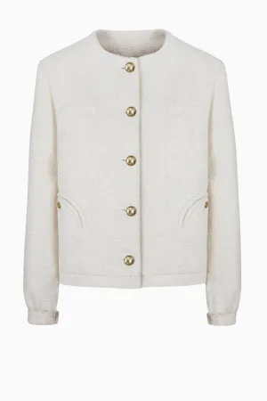 Blazé Milano Our Way Gliss Bolero Jacket - White