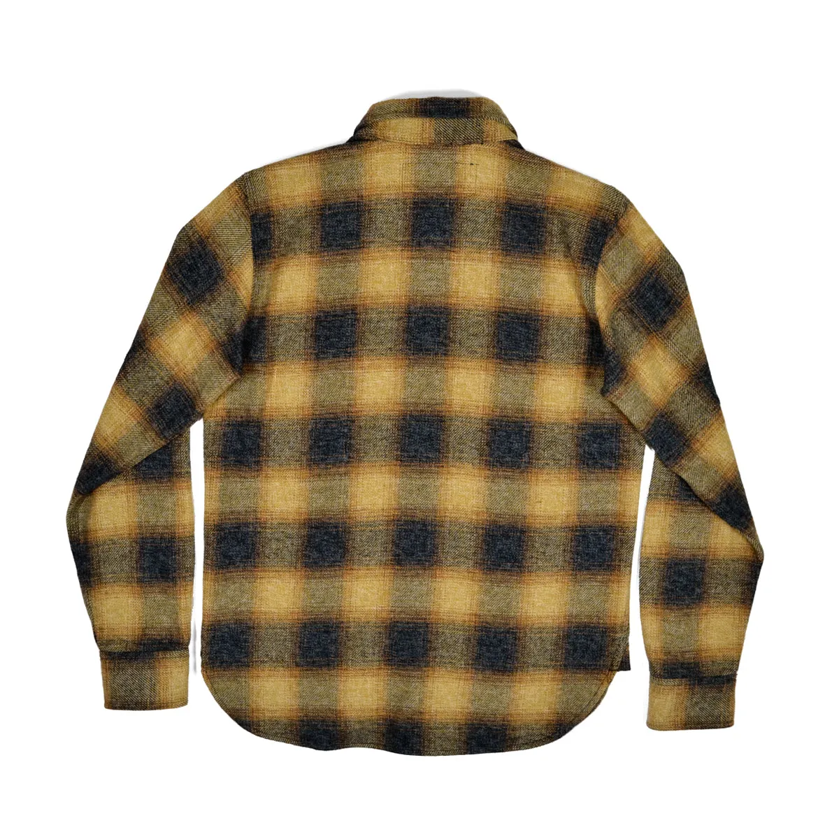 BM FLANNEL SHIRT - GOLD OMBRE PLAID