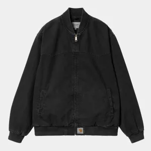 Carhartt WIP OG Santa Fe Bomber Black Stone Dyed Clark Twill