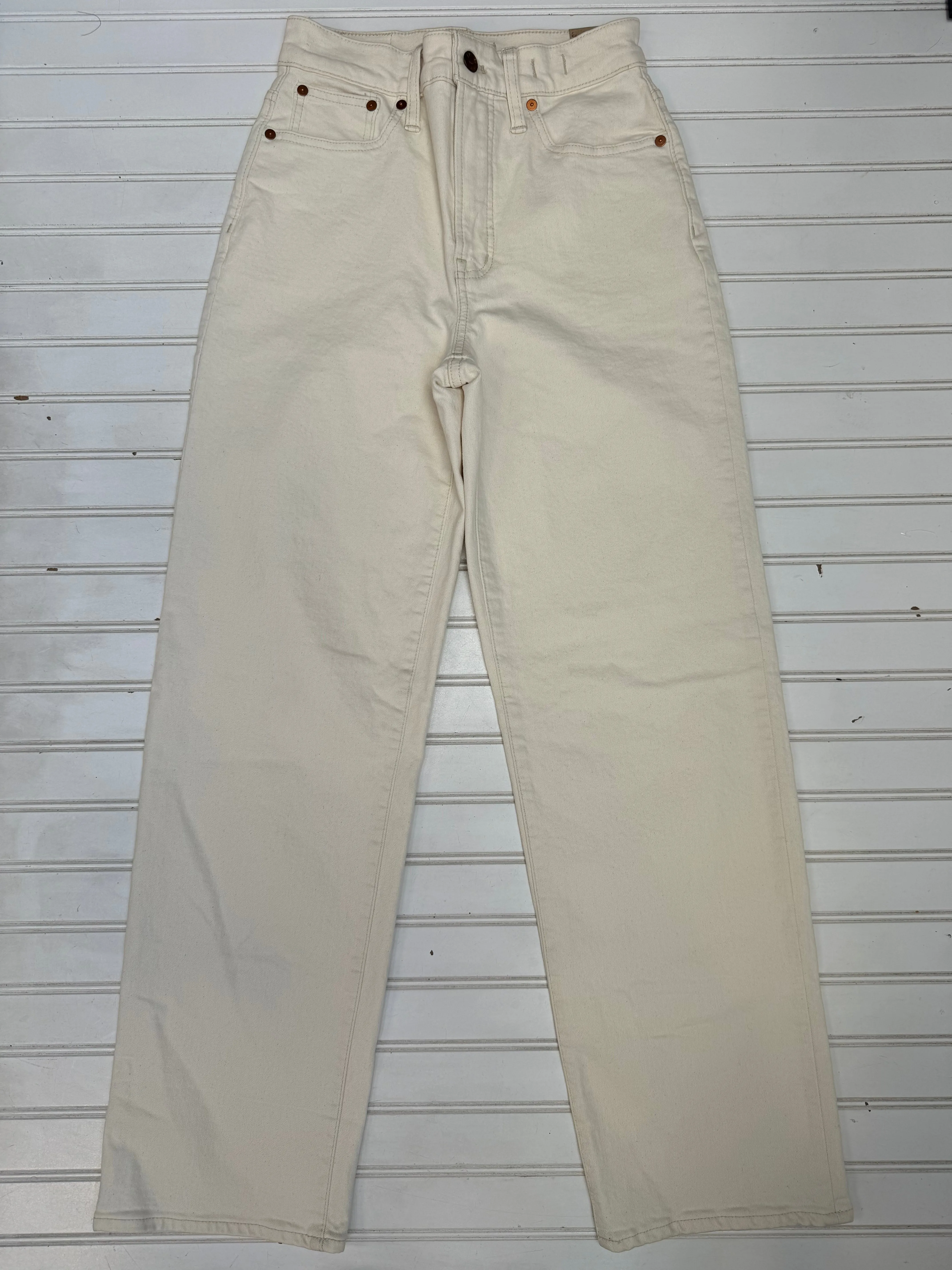 Cream Jeans Wide Leg Madewell, Size 2