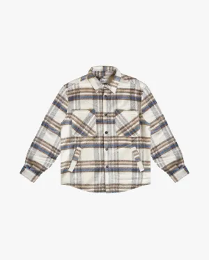 EPTM BIG N TALL SIDE SLIT FLANNEL-CREAM