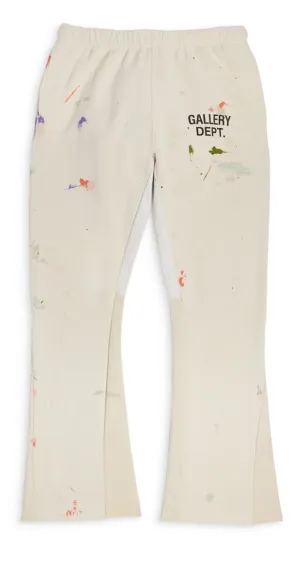 Cream-Colored Gallery Dept. Painter Style Flare Sweatpants