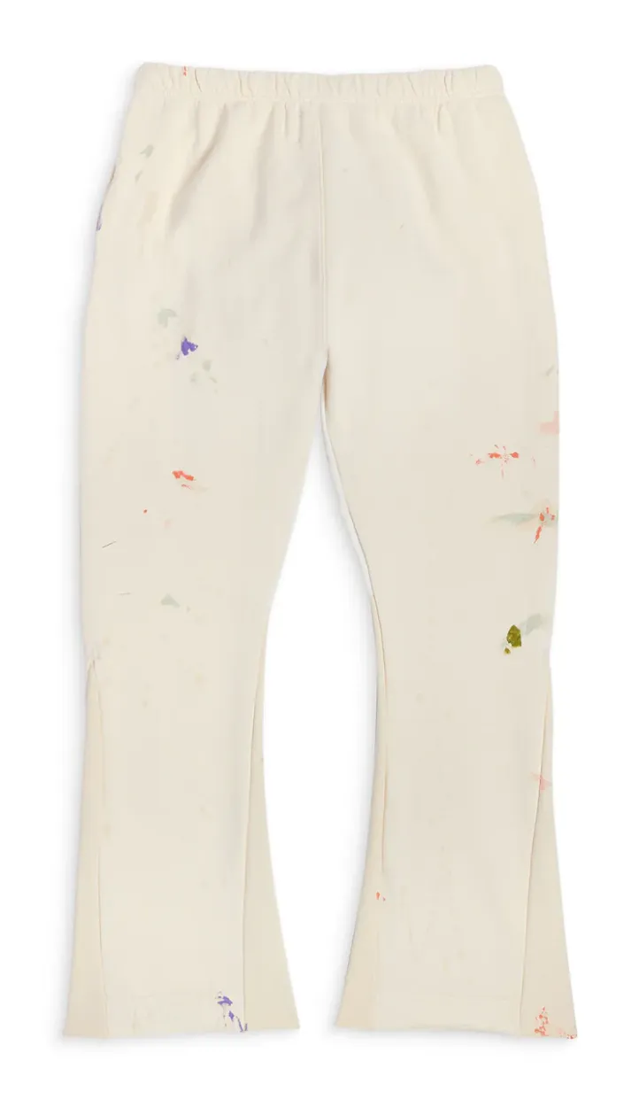 Cream-Colored Gallery Dept. Painter Style Flare Sweatpants