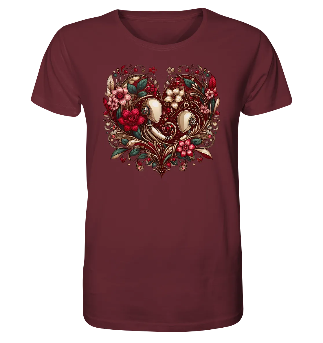 Herren T-Shirt mit Herzmotiv "Amoure Botanicals"