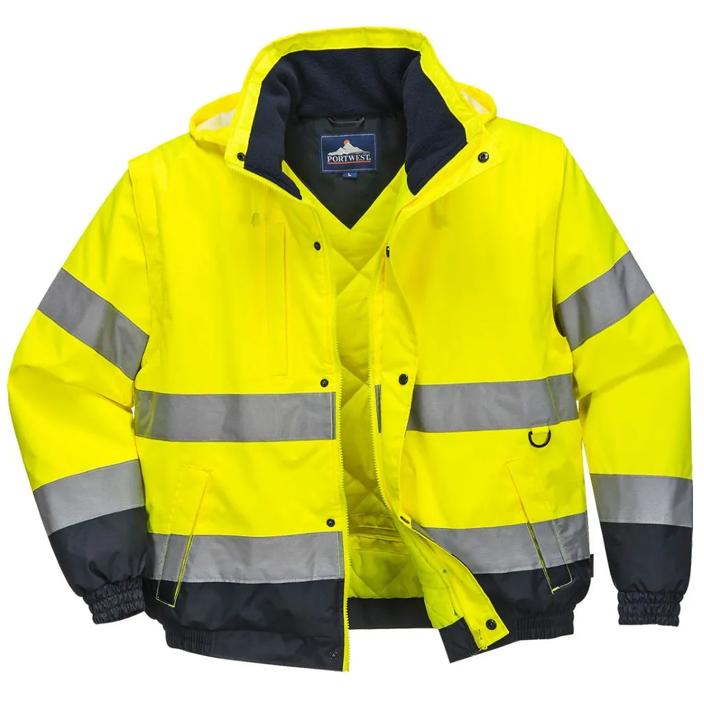 Hi-Vis 2in1 Bomber Jacket C468