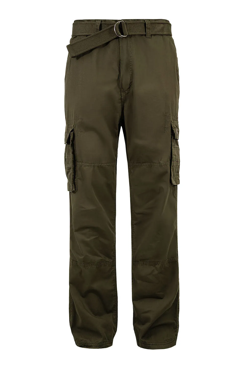 Men's Essential Enzyme Washed Twill Cargo Pants (1)