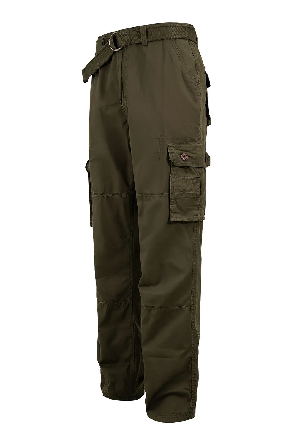 Men's Essential Enzyme Washed Twill Cargo Pants (1)