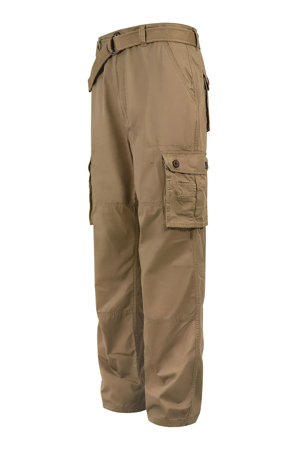 Men's Essential Enzyme Washed Twill Cargo Pants (1)