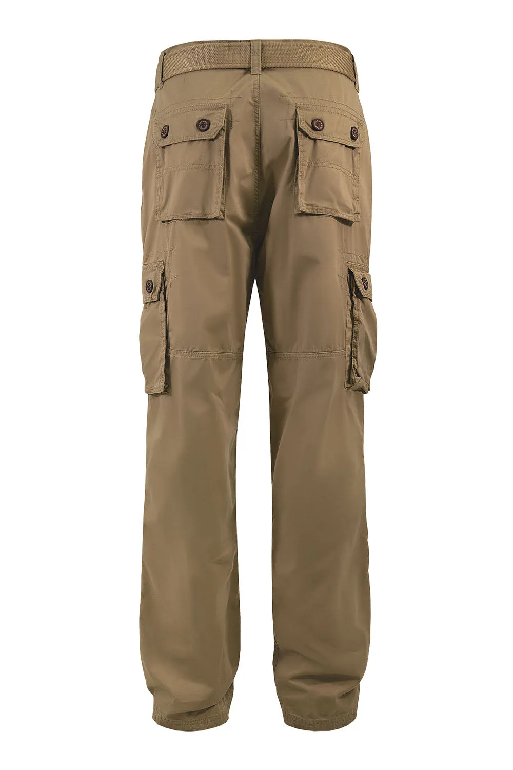 Men's Essential Enzyme Washed Twill Cargo Pants (1)