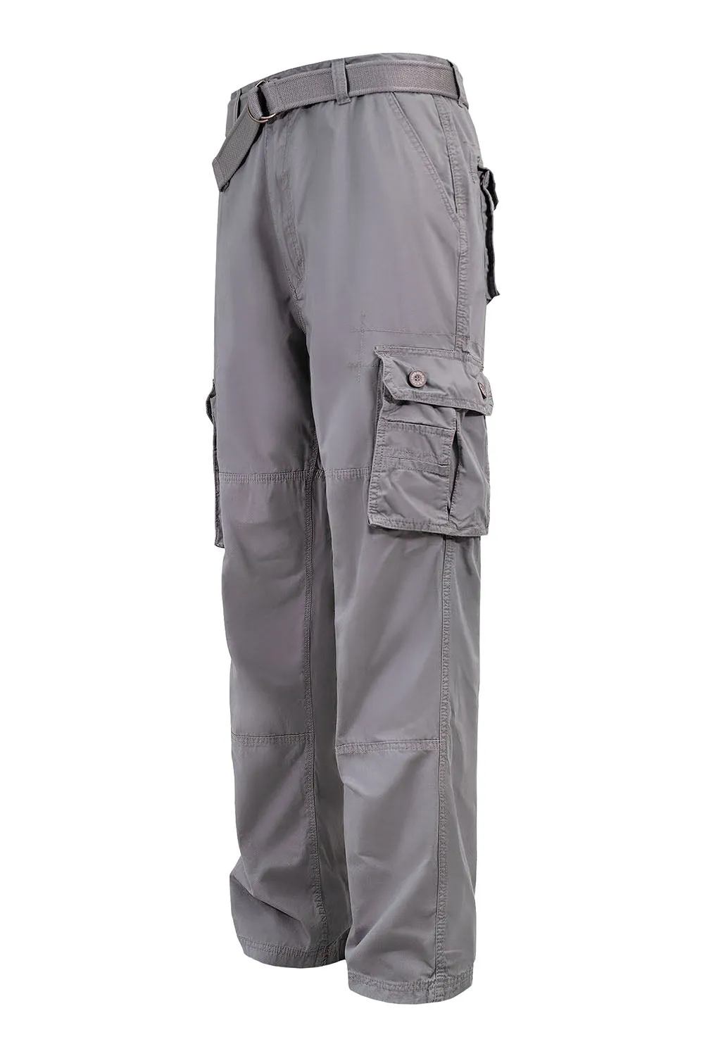 Men's Essential Enzyme Washed Twill Cargo Pants (1)