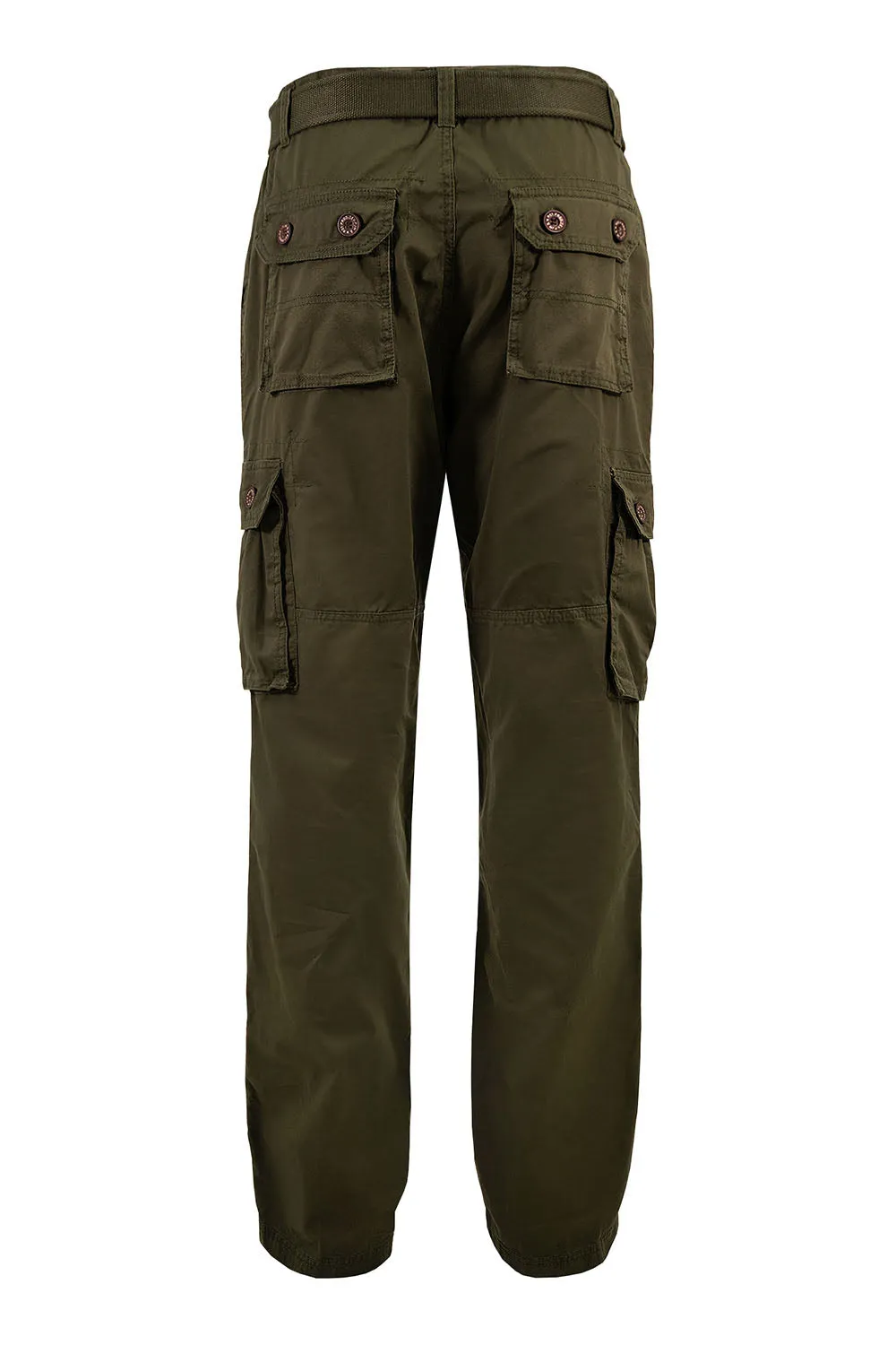 Men's Essential Enzyme Washed Twill Cargo Pants (1)