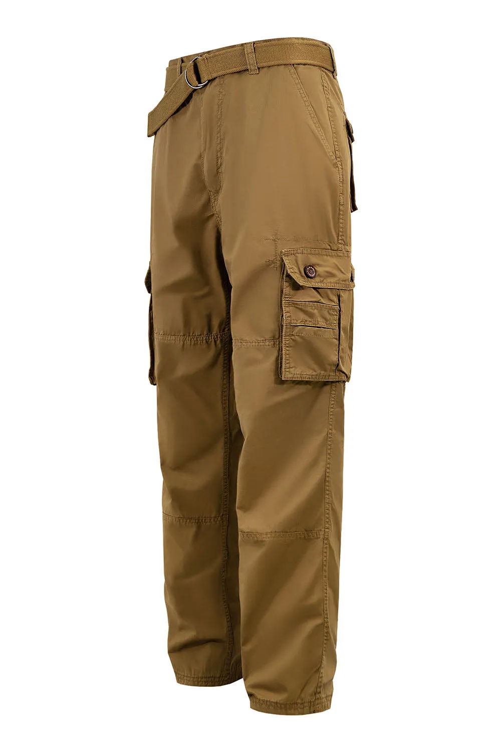 Men's Essential Enzyme Washed Twill Cargo Pants (2)