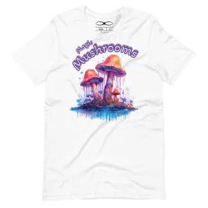 Men's Magic Mushrooms Watercolor Graphic T-Shirt