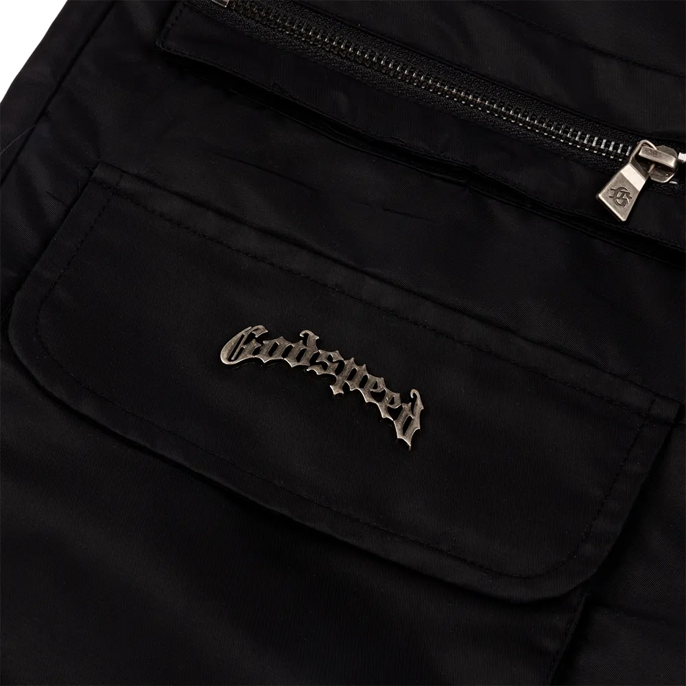 Militia Nylon Cargo Shorts 'Black'