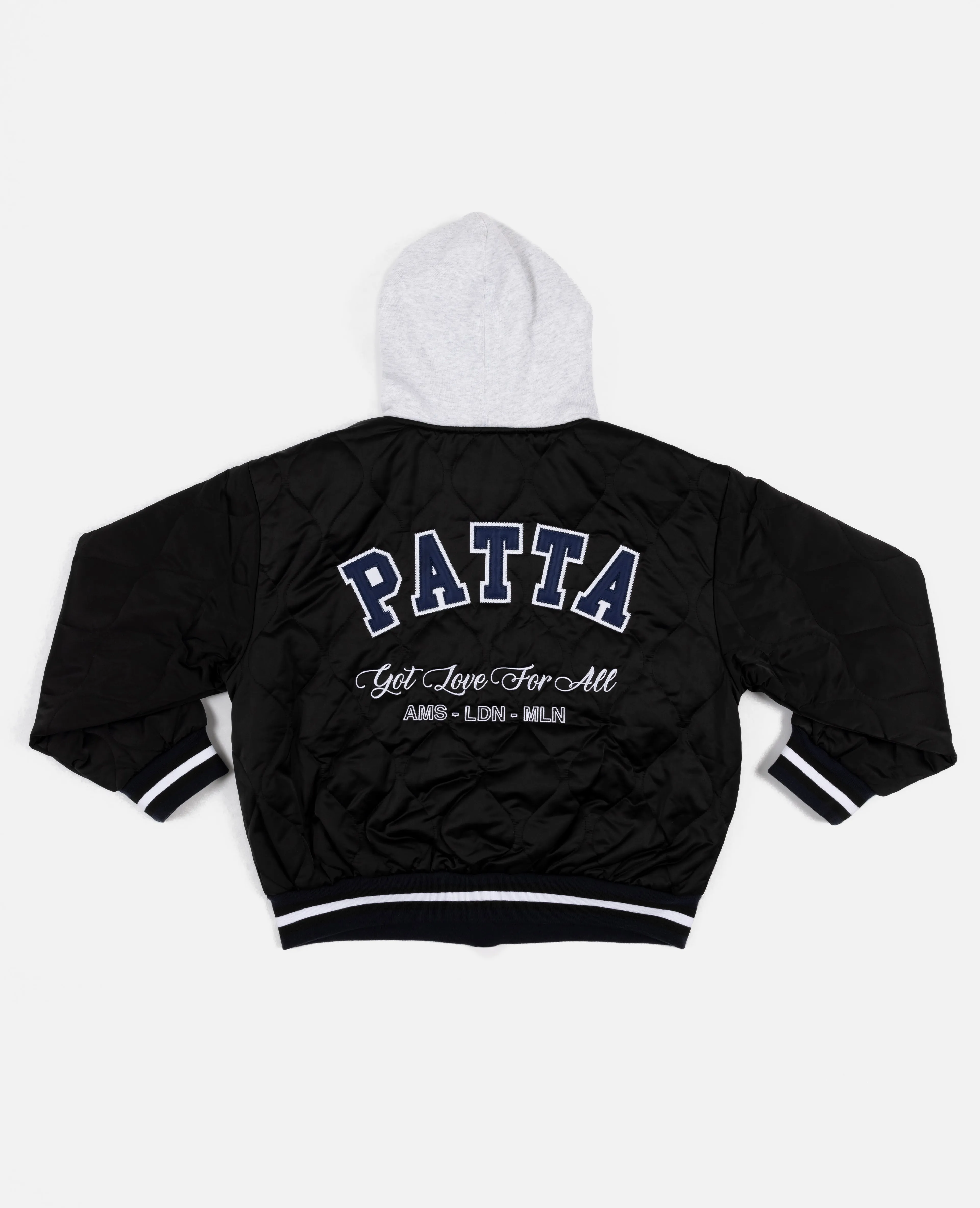 Patta Hooded Bomber Jacket (Black)