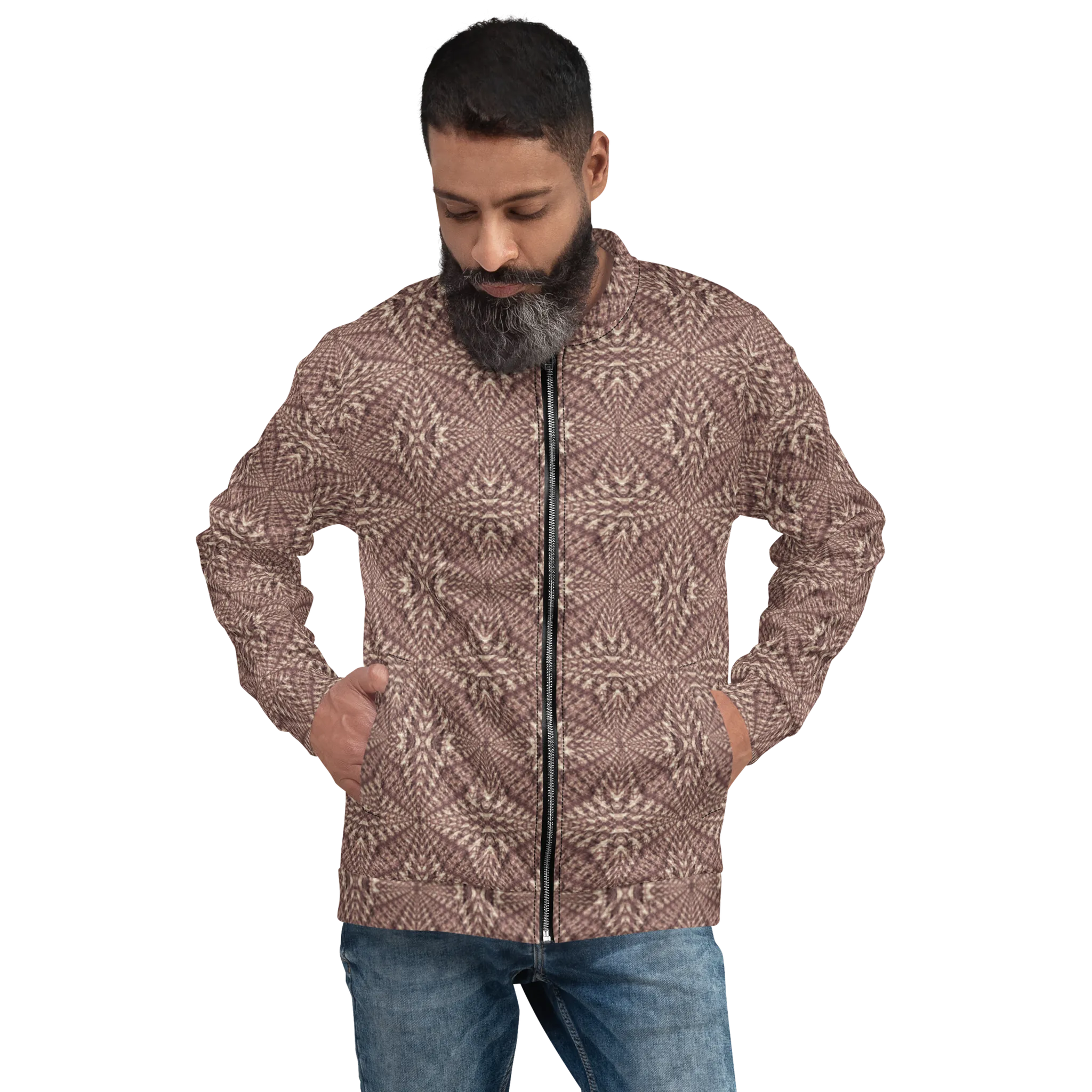 Recursia Fabrique Unknown Men's Bomber Jacket In Pink