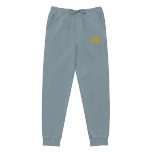 Slate pigment-dyed sweatpants-Embroidered Urban Logo