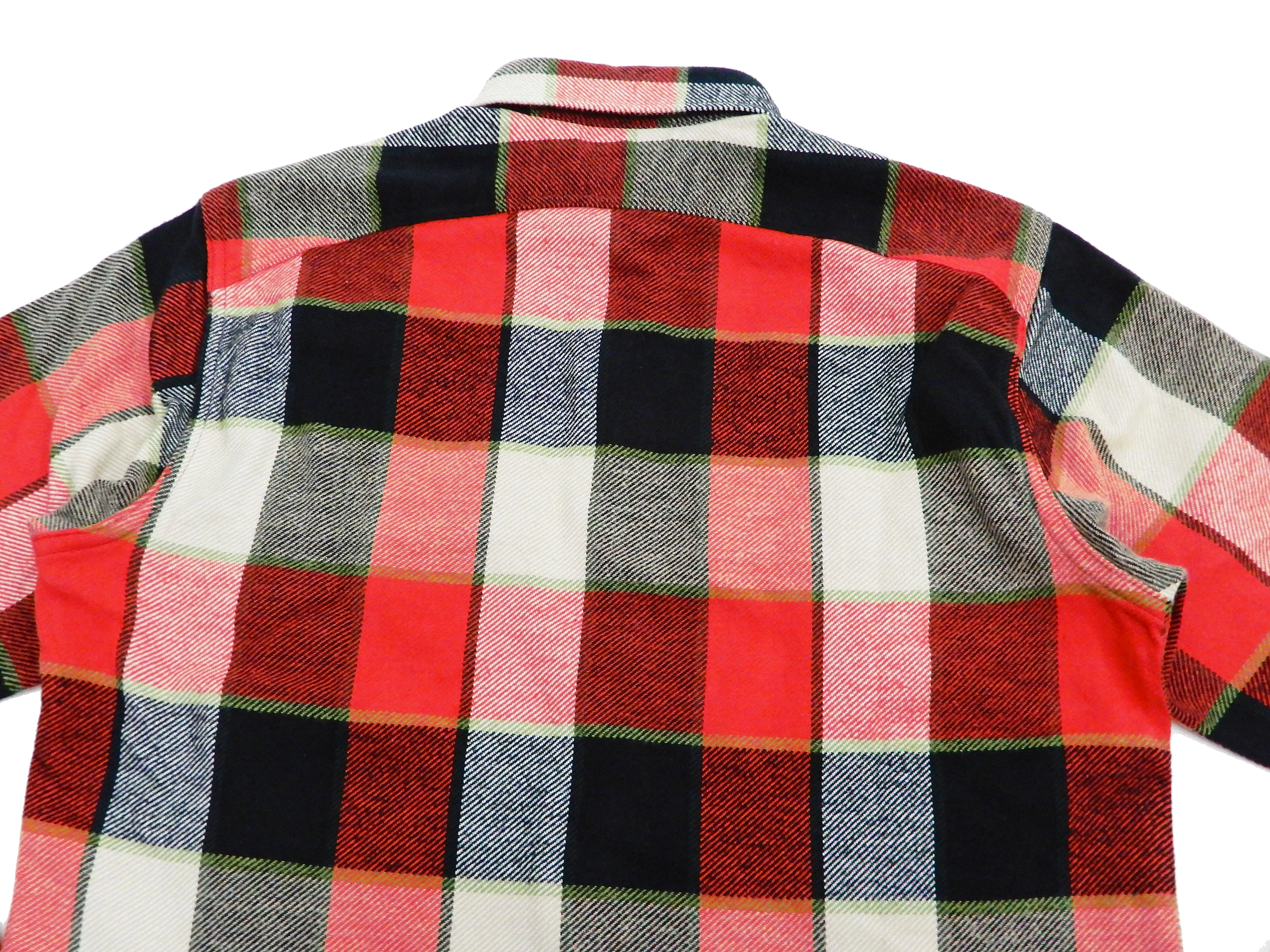 Sugar Cane Flannel Shirt Men's Plaid Long Sleeve Checked Work Shirt SC28752 165-RED