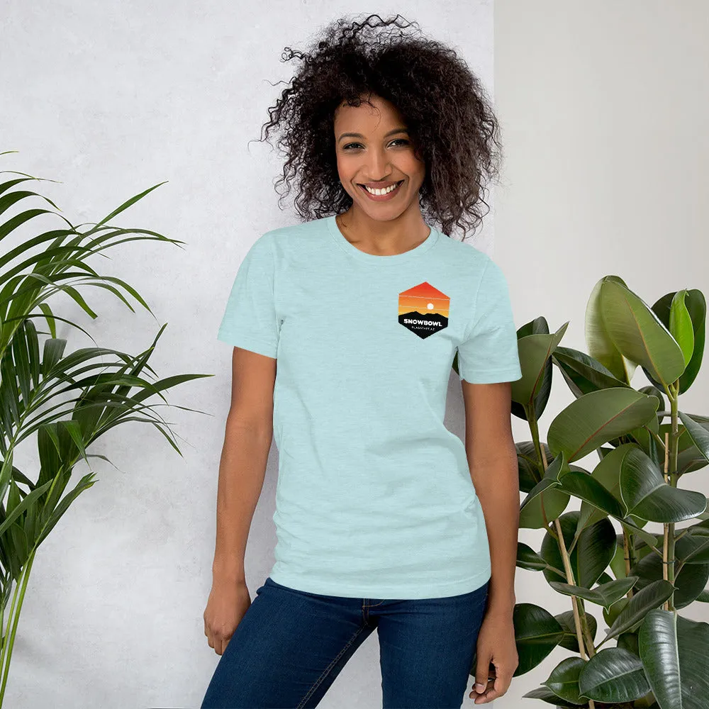 Sunset Pocket Logo Ladies T-Shirt