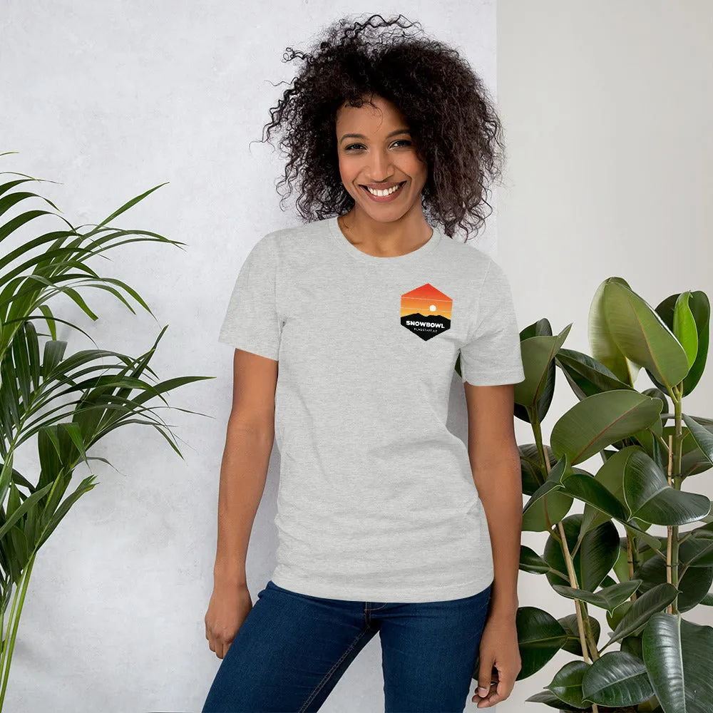 Sunset Pocket Logo Ladies T-Shirt