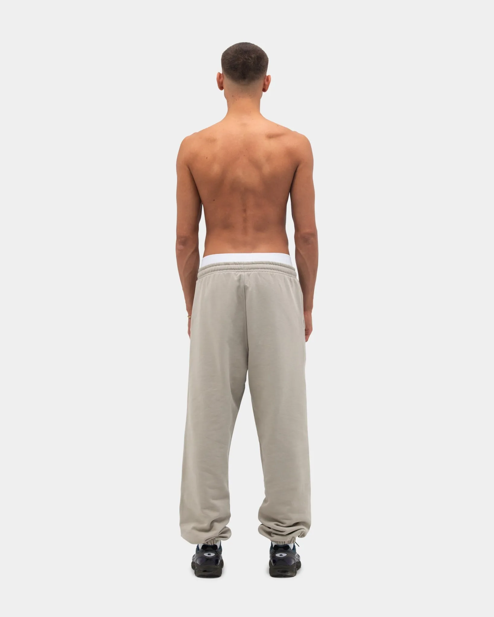 Sweatpants, Men - Logo - Clay