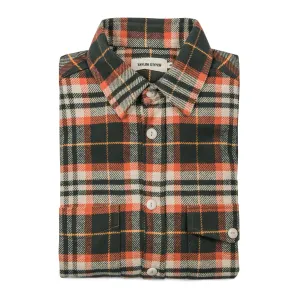 The Crater Shirt in Olive Plaid